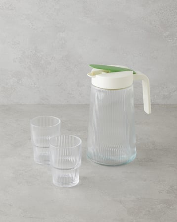 Trace Cam 3 Parça Su Takımı 1200 ml + 180 ml Şeffaf