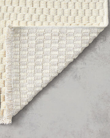 Ales Dokuma Kilim 80x150 cm Ekru