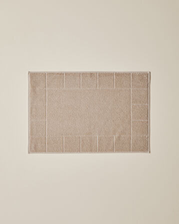 Chequer Pamuk Ayak Havlusu 50x70 cm Bej