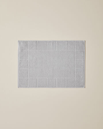 Chequer Pamuk Ayak Havlusu 50x70 cm Gri
