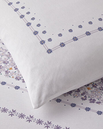 Minibloss Pamuklu Tek Kişilik Nevresim Seti 160x220 cm Lila