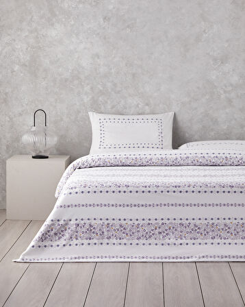 Minibloss Pamuklu Çift Kişilik Nevresim Seti 200x220 cm Lila