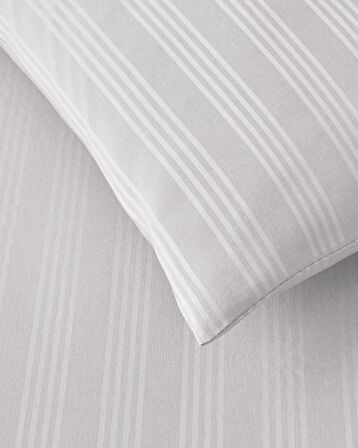 Glossy Kolay Ütülenir Perkal Tek Kişilik Nevresim Takımı 160x220 cm Beyaz