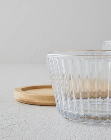 Linea Cam-Bambu 4 Parça Sunumluk 11x6,5 cm Şeffaf