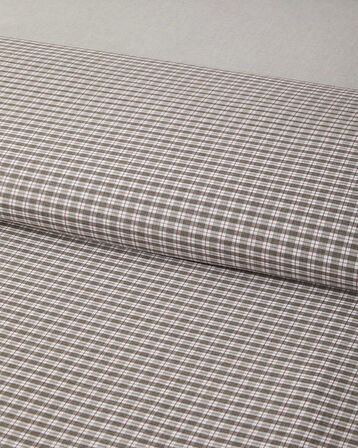 Tattersall İpliği Boyalı Çift Kişilik Nevresim Takımı 200x220 cm Kahverengi