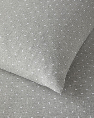 Mono Diamond İpliği Boyalı Tek Kişilik Nevresim Takımı 160x220 cm Gri