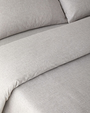 Terra Soul Jakarlı Çift Kişilik Nevresim Takımı 200x220 cm Bej