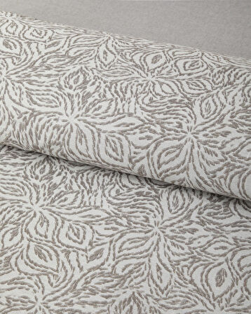 Terra Soul Jakarlı Çift Kişilik Nevresim Takımı 200x220 cm Bej