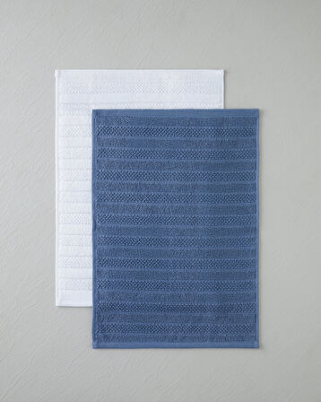 Sandy Stripe Pamuk El Havlusu 30x45 cm Lacivert