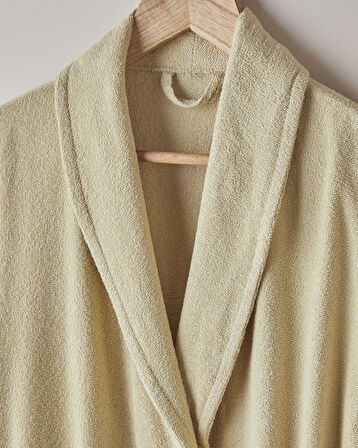 Bubble Pamuk Bornoz S-M Açık Yeşil