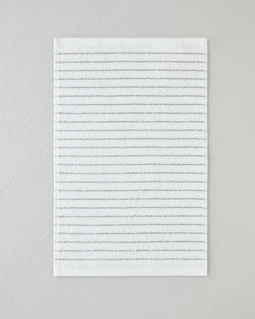 Soft Stripe Pamuk El Havlusu 30x45 cm Fildişi