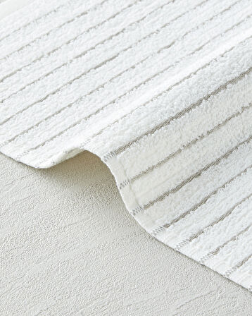 Soft Stripe Pamuk El Havlusu 30x45 cm Fildişi