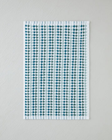 Punto Pamuk El Havlusu 30x45 cm Yeşil-Beyaz