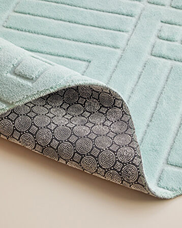 Twillow Banyo Paspası Seti 60x100 cm + 50x60 cm Su Yeşili