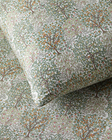 Serenade Kolay Ütülenir Çift Kişilik Nevresim Seti 200x220 cm Yeşil