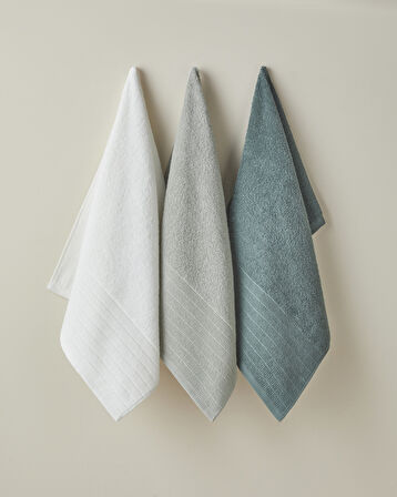 Pure Pamuk Yüz Havlusu 50x80 cm Beyaz