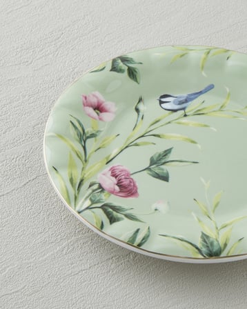 Vanilla New Bone China Pasta Tabağı 16 cm Açık Yeşil
