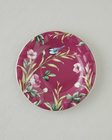 Vanilla New Bone China Pasta Tabağı 20 cm Mor