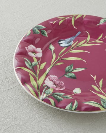 Vanilla New Bone China Pasta Tabağı 20 cm Mor