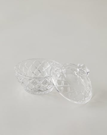Diamond Gleam Cam Şekerlik 9,5x10 cm Şeffaf