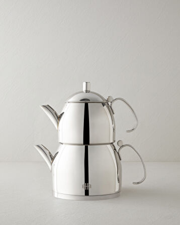 Lumos Çelik Çaydanlık 0,80 L – 1,6 L Silver