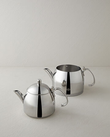 Lumos Çelik Çaydanlık 0,80 L – 1,6 L Silver