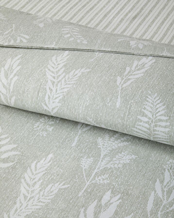 Florine Kolay Ütülenir Çift Kişilik Nevresim Takımı 200x220 cm Açık Yeşil