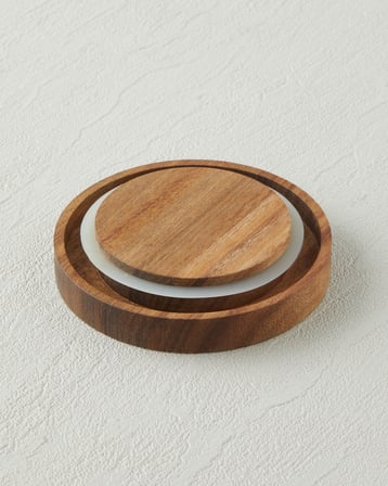 Rustic Wood Soda Cam Kavanoz 670 ml Şeffaf