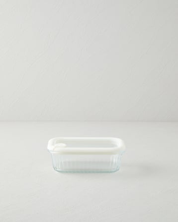 Whity Borosilikat Saklama Kabı 640 ml Beyaz