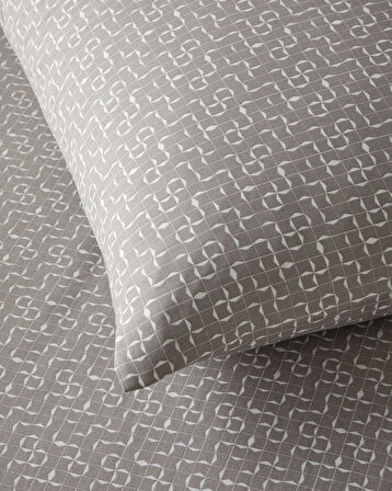 Geomora Kolay Ütülenir Çift Kişilik Nevresim Takımı 200x220 cm Vizon