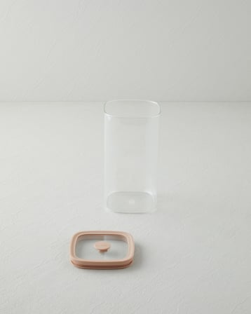 Simone Borosilikat Kavanoz 700 ml Açık Pembe
