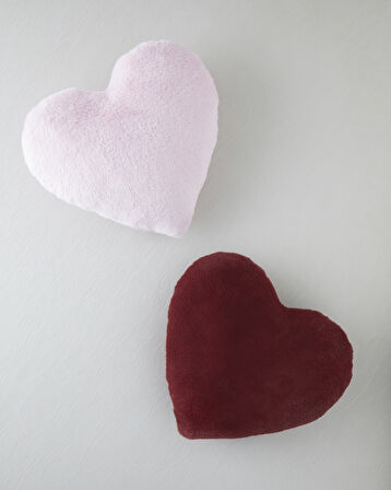 Kalpli Dekoratif Kırlent Pudra