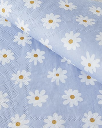 Spring Daisies 20'li Kağıt Peçete 33x33 cm Mavi
