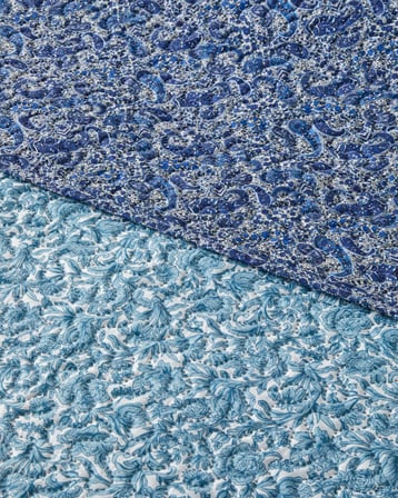 Paisley Celeste Tek Kişilik Çok Amaçlı Örtü 160x220 cm Mavi