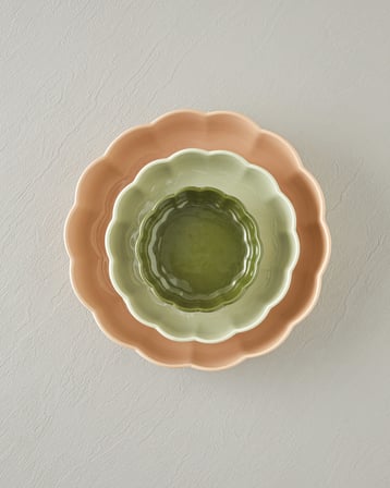 Cottage Stoneware Yuvarlak Fırın Kabı 13x4 cm Koyu Yeşil