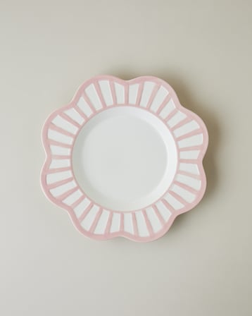 Soft Cloud Stoneware Servis Tabağı 27,5 cm Açık Pembe