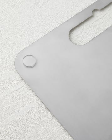 Titan Cut Paslanmaz Çelik Kesme Tahtası 24x34 cm Gri