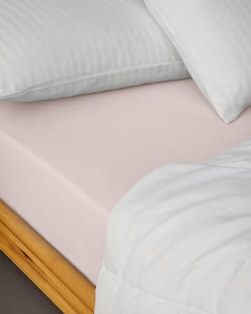 Novella Premium Soft Cotton Tek Kişilik Lastikli Çarşaf 100x200 cm Toz Pembe