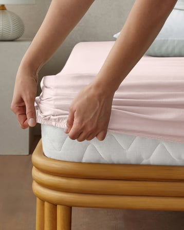 Novella Premium Soft Cotton Tek Kişilik Plus Lastikli Çarşaf 120x200 cm Toz Pembe