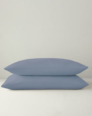 Novella Premium Pamuklu 2'li Yastık Kılıfı 50x70 cm Denim Mavi