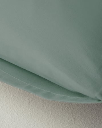Novella Premium Pamuklu 2'li Yastık Kılıfı 50x70 cm Koyu Seledon