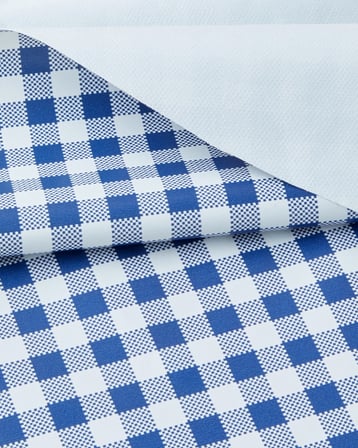 Gridlane Yuvarlak Masa Örtüsü 140 cm Mavi