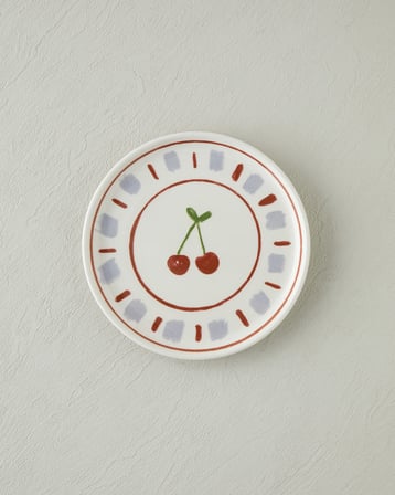 Fruity Seramik 4'lü Pasta Seti 20 cm Renkli