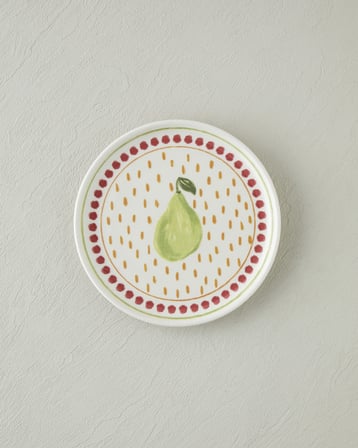 Fruity Seramik 4'lü Pasta Seti 20 cm Renkli