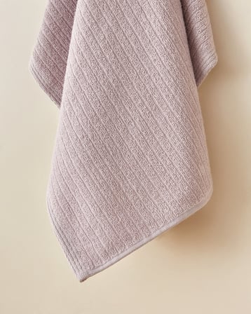 Stripe %100 Pamuk Yüz Havlusu 50x70 cm Lila