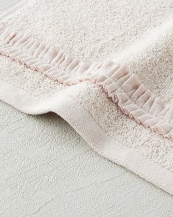 Soft Ruffle %100 Pamuk El Havlusu 30x40 cm Pudra