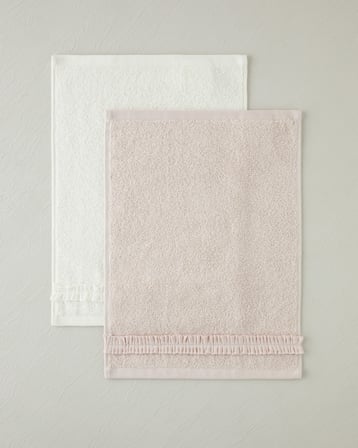 Soft Ruffle %100 Pamuk El Havlusu 30x40 cm Pudra