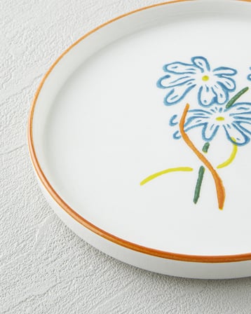 Roselle Seramik 4'lü Pasta Seti 16 cm Renkli