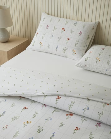 Damada Bloom Kolay Ütülenir Çarşaflı Tek Kişilik Nevresim Takımı 160x220 cm Sarı-Yeşil