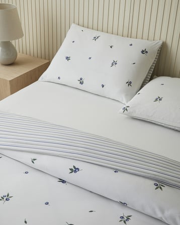 Berryscus Kolay Ütülenir Çarşaflı Tek Kişilik Nevresim Takımı 160x220 cm Mor